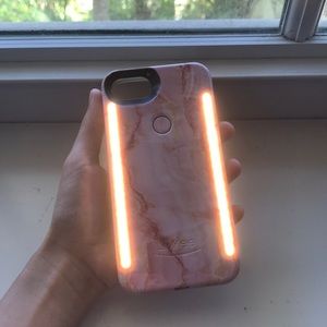 LuMee Pink Marbel Case IPhone 8/7/6